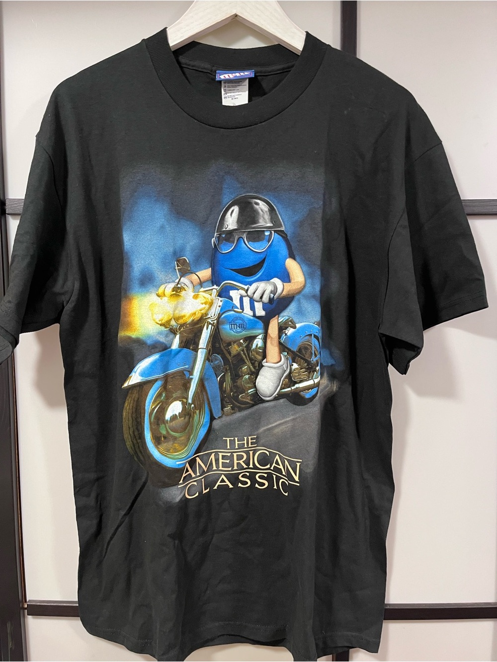 Vintage NWT M&M's The American Classic Motorcycle T-Shirt Large Black